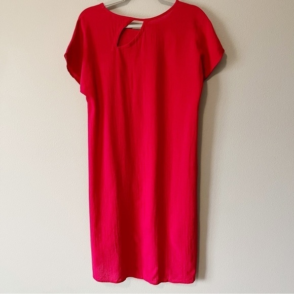 Soft Surroundings Moderne Gauze Tunic Top w/ Cutout Pink Size Small - Picture 6 of 10